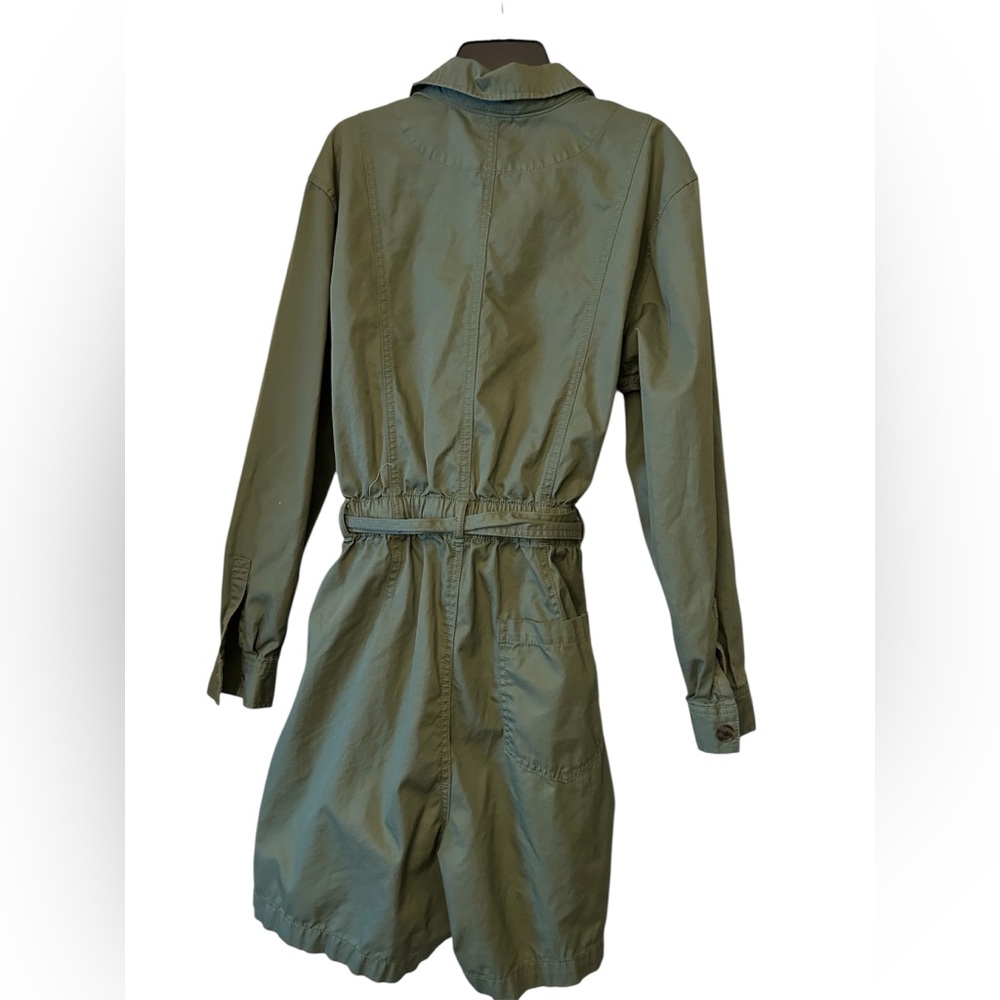 Gap Green Button-Up Romper Belted Size 10‎ - Picture 3 of 6